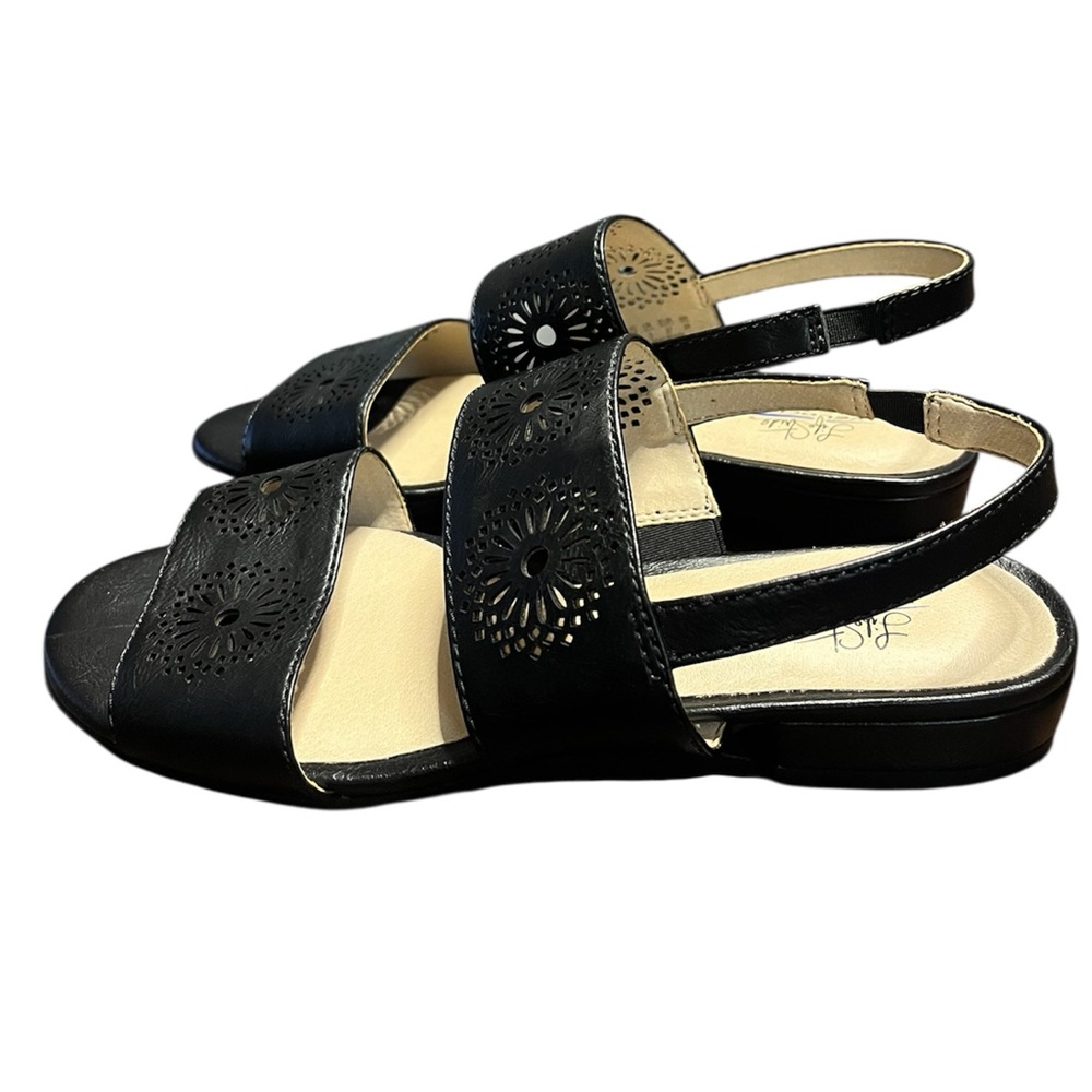 LifeStride Velocity Memory Foam Corinne Open Toe Stretch Slingback Sandals SZ 7 - Picture 3 of 8